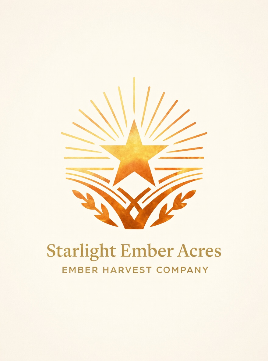 Star and wheat farm mark - Starlight Ember Acres